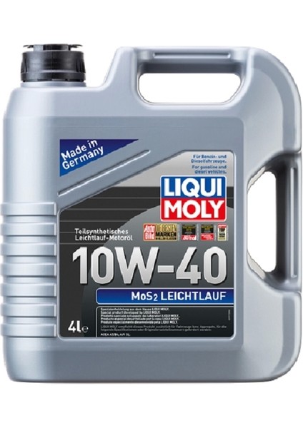 Liqui Moly 10W40 Motor Yağı Kısmi Sentetik Mos2'li Leichtlauf 4 Litre (6948) 10W-40 Motor Yağı
