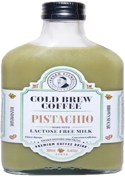 Cold Brew Coffee Pistachio Lactose Free Milk - Laktozsuz Antep Fıstıklı 190 ml -6'lı