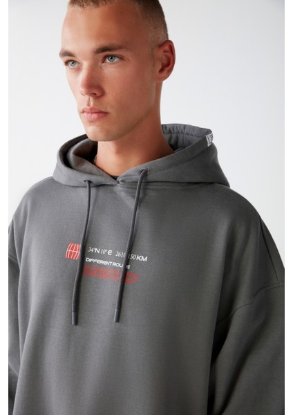 Route Oversize Gri Sweatshirt fırsatları