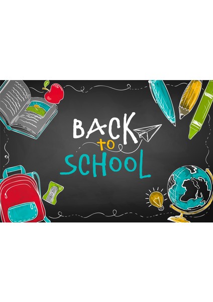 Back To School,okulumda Günüm, Okuluna Hoşgeldin, Okulda Etkinlik, Kumaş PANO150X200