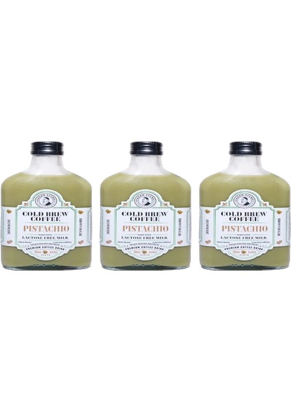 Cold Brew Coffee Pistachio Lactose Free Milk - Laktozsuz Antep Fıstıklı 190 ml - 3'lü fiyatları