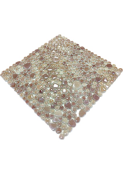 Mutfak Tezgah Arası, Havuz, Banyo, Sauna, Spa, Iç ve Dış Dekorasyonda Tüm Yüzeyler Için, Beyaz Üzerine Püskürtme Bordo, Damla, 31.5X31.5CM. Fileli Cam Mozaik. (10 File Karo = 1 M2 Fiyatıdır ) modelleri