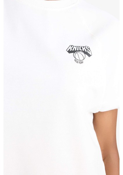 NBA New York Knicks Bisiklet Yaka Sporcu Kısa Kollu Tişört E2363AX25SM