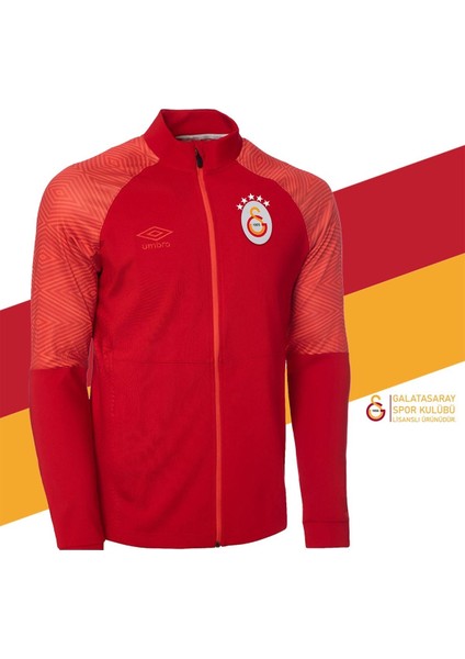Orijinal Lisanslı Tam Fermuarlı 5 Yıldızlı Kırmızı Sweat