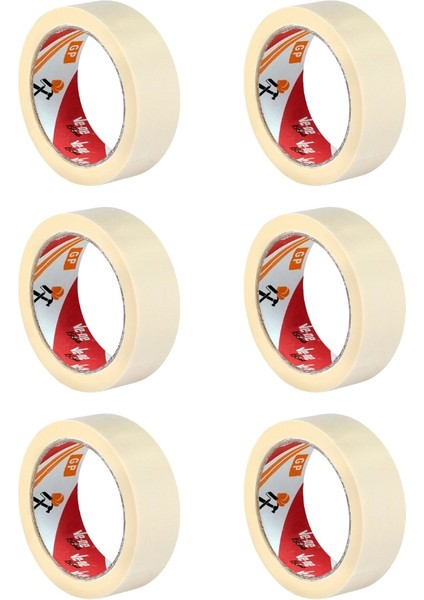 Gp Maskeleme Bandı, 6 Adet, 36 mm x 30 M, Bej,krepe Kâğıt Taban fiyatları