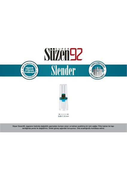 Süper SÜZEN92 Ağızlık Slender 30'lu Display Box fiyatları