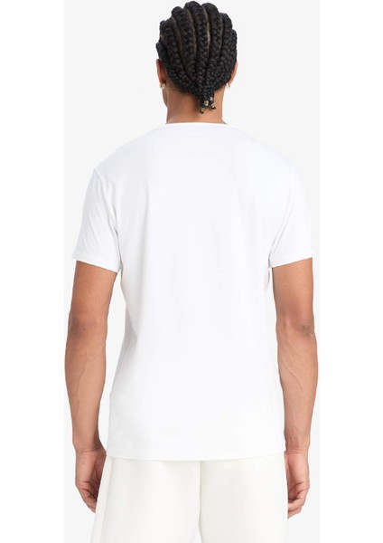 fit Slim Fit Dar Kesim Bisiklet Yaka Baskılı Sporcu Kısa Kollu TIŞÖRT F2762AX25SP