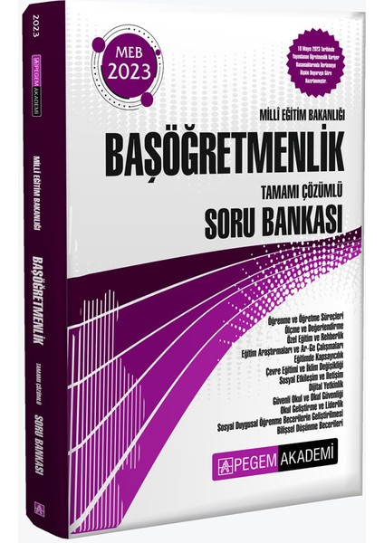 2023 Milli Eğitim Bakanlığı Başöğretmenlik Soru Bankası