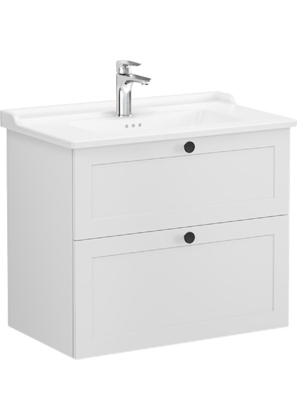 Root CLASSIC 68870 Lavabodolabı, Iki Çekmeceli, Mat Açık Gri