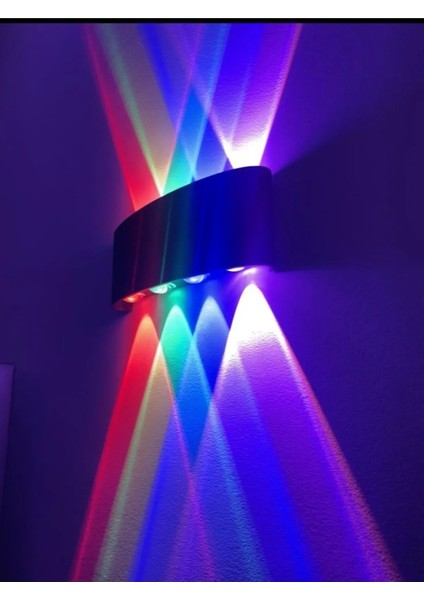 8 Watt Rgb Dekoratif Işık Süzmeli Bahçe, Otel, Cafe, Bar, Apliği