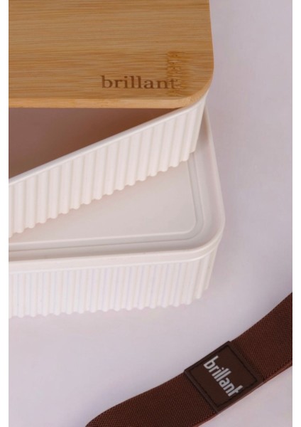 Zebra 2'li Bambu Kapaklı Lunch Box - 0,5 Lt + 0,5 Lt - Saklama Kabı modelleri