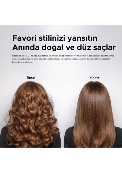 Favored Star 2 Pro LED Ekranlı Geniş Plaka Saç Düzleştirici fiyatları