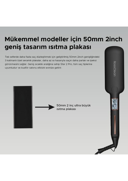 Favored Star 2 Pro LED Ekranlı Geniş Plaka Saç Düzleştirici modelleri