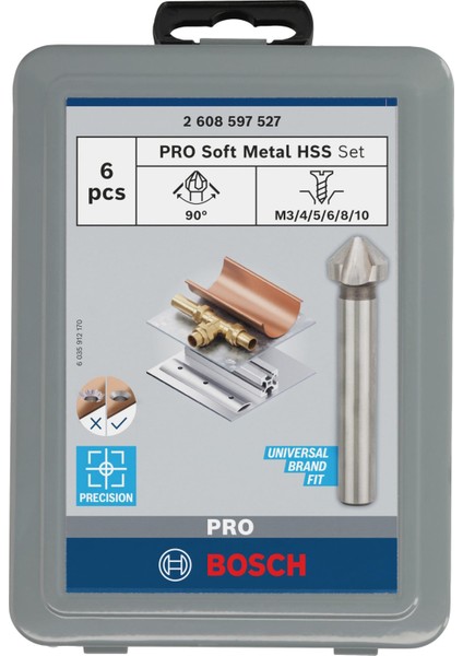 Pro Soft Metal Hss Havşa Ucu Seti, 6lı