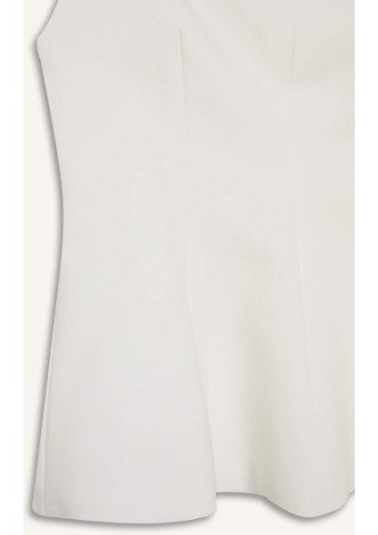 Fitted U Yaka Kolsuz Bluz F3471AX25SP