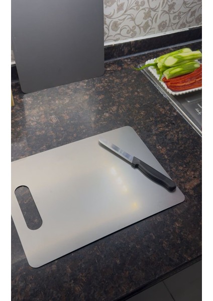 15X20CM Paslanmaz Kesme Tahtası modelleri