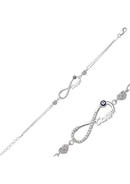 Gümüş Sonsuzluk Canım Bayan Bileklik