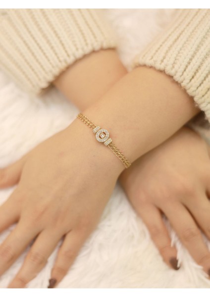 14 Ayar Altın Viyana Zincir Oval Baget Bileklik