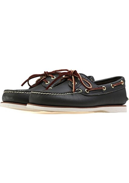 Siyah Erkek Ayakkabısı 74036-484 Classic Boat 2 Eye modelleri