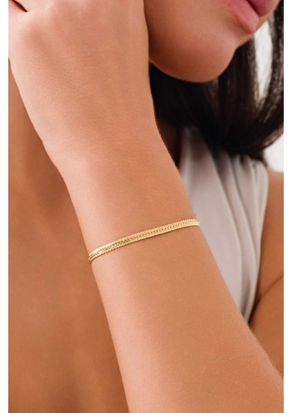 14 Ayar Altın Serengeti Bileklik