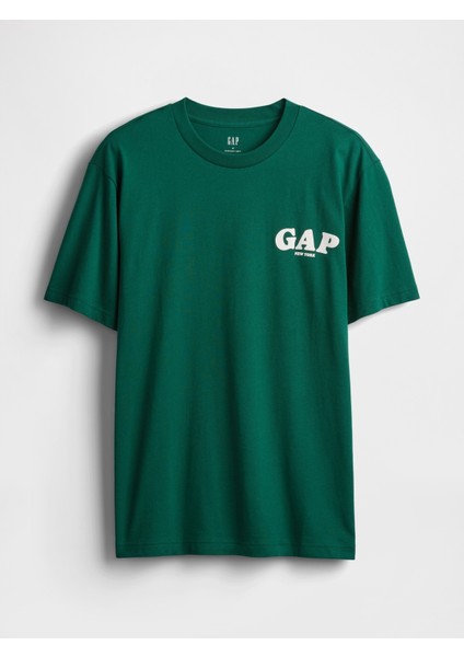Erkek Koyu Yeşil Everyday Soft Relaxed Grafik T-Shirt fiyatları