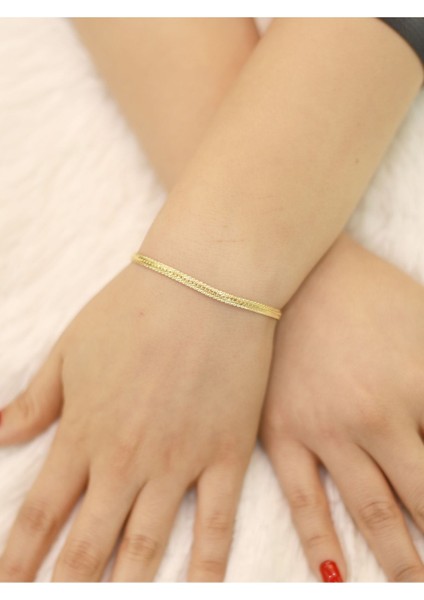 14 Ayar Altın Parıltı Serengeti Bileklik