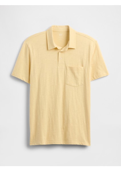 Erkek Sarı Cepli Polo T-Shirt fiyatları