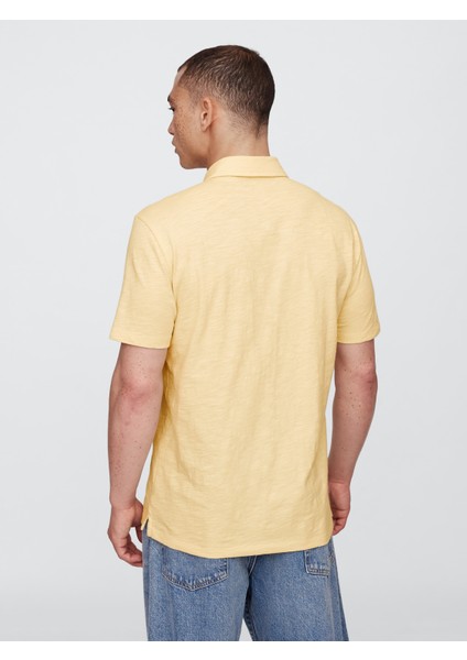 Erkek Sarı Cepli Polo T-Shirt indirimleri