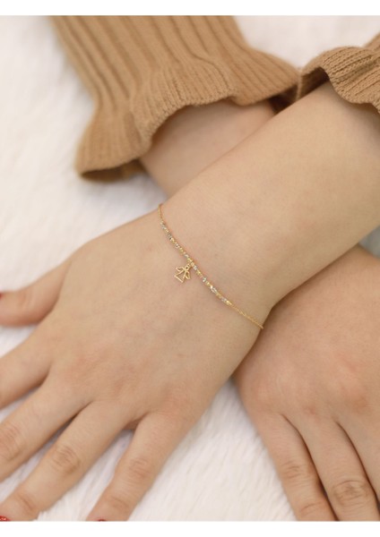 14 Ayar Altın Dorikalı Sallantılı Melek Bileklik