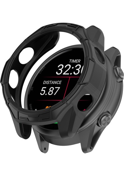 Garmin Forerunner 570 47MM Tpu Koruyucu Kılıf Içi Boş Tasarım Darbeye Dayanıklı Saat Kılıfı (Yurt Dışından)