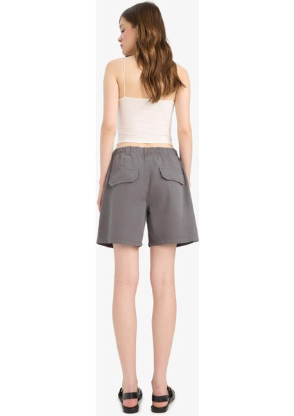 Coool Normal Bel Kısa Paça Gabardin Bermuda Şort F3318AX25SM