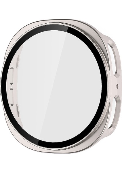 Samsung Galaxy Watch8 44MM Saat Kılıfı Temperli Camlı Kauçuk Sert Pc Kapak (Yurt Dışından)