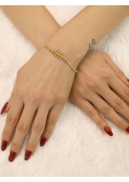 14 Ayar Altın Toplu Sarmaşık Bileklik