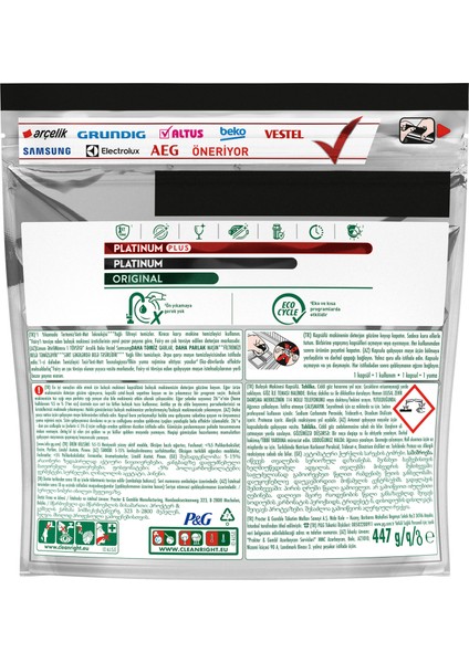 Platinum Bulaşık Makinesi Deterjanı Kapsülü/ tableti 30 Yıkama