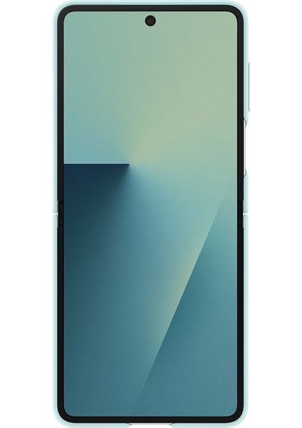 Galaxy Z Flip 7 Yüzüklü Silikon Kılıf - Mint Yeşili