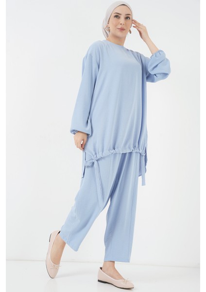6682 Tunik Pantolon Ikili Takım - Mavi