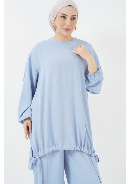 6682 Tunik Pantolon Ikili Takım - Mavi