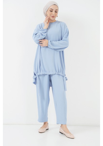 6682 Tunik Pantolon Ikili Takım - Mavi