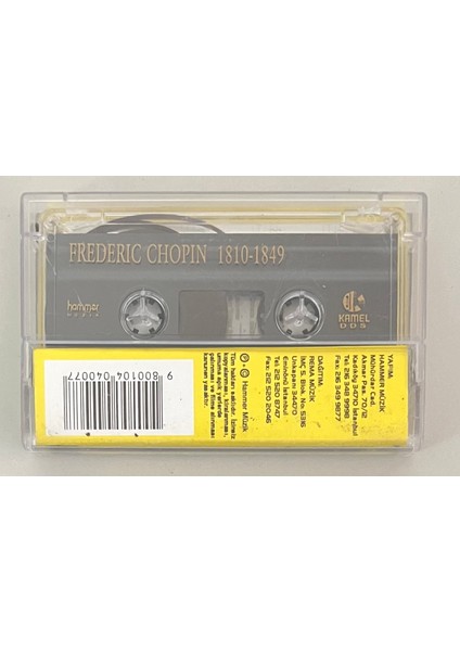 Frederic Chopin 1810-1849 Kaset (Orijinal Dönem Baskı Kaset)