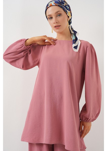 Ayrobin Tunik Pantolon Alt Üst Takım 6712 - Pembe fiyatları