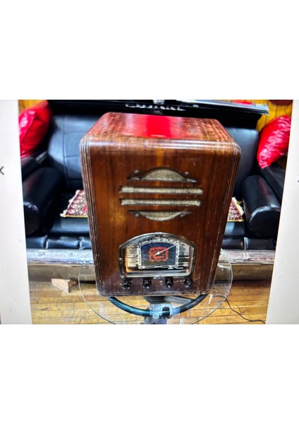1930’S Sparton Made In Usa Radio 46 cm 35 cm 26 cm Ölçülerinde - Fm Kiti Takılmıştır Çalışır