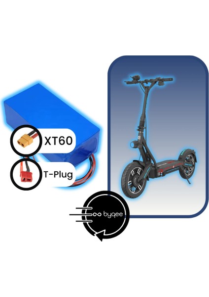 City New Elektrikli Scooter Bataryası - 60V - 25AH ( Pil: DMEGC, Sağlık: >%100 )