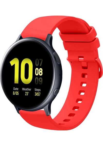 Samsung Galaxy Watch Active 2 40MM / 44MM ile Uyumlu Kordon Jel Silikon Tokalı Kayış