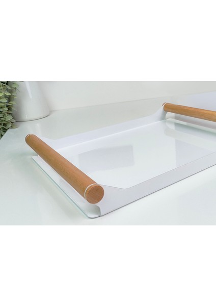 Metal Bambu Saplı Dekoratif Sunum Tepsi modelleri