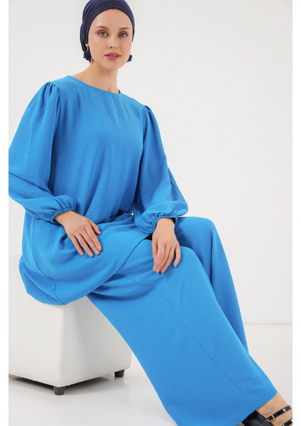Ayrobin Tunik Pantolon Alt Üst Takım 6712 - Mavi