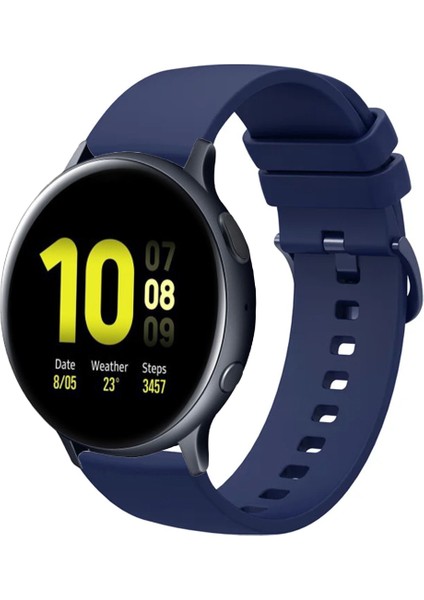 Samsung Galaxy Watch Active 2 40MM / 44MM ile Uyumlu Kordon Jel Silikon Tokalı Kayış