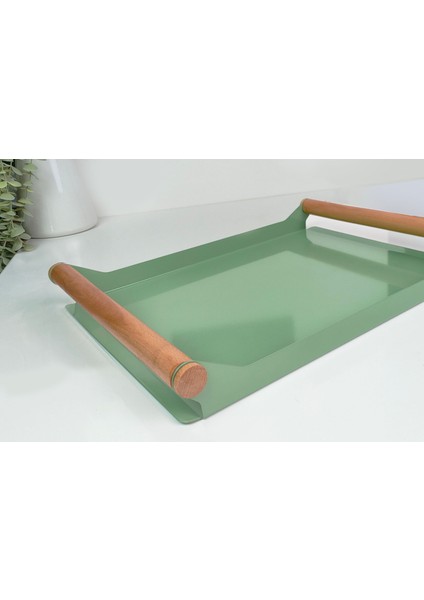 Metal Bambu Saplı Dekoratif Sunum Tepsi modelleri