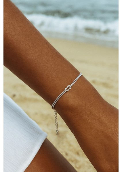 Love Knot Gümüş Bileklik modelleri