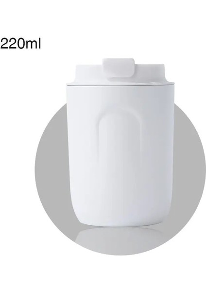 220ML Mini Termo Kahve Dağı Kupa 316 Paslanmaz Çelik Seyahat Termal Kupa Tumbler Sızdır Yalıp Pep Kupası Yalıtımlı Sıcak Su Şişesi Kapasite: 220ML/RENK: Beyaz (Yurt Dışından)