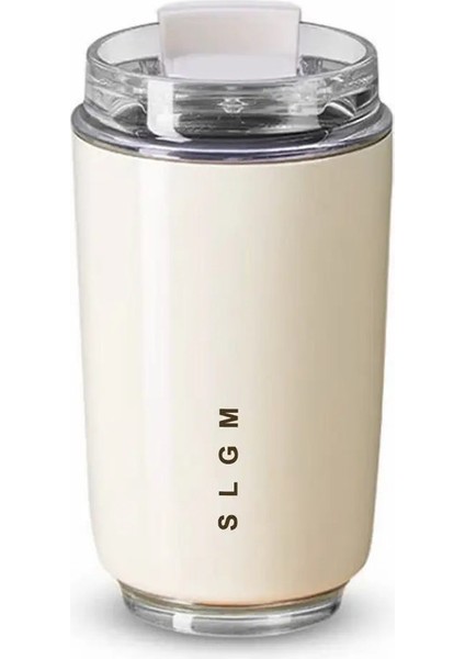 340ML Termos Kupası Sıcak Kahve Yalıtımlı Paslanmaz Çelik Termal Cam Kupa Şişesi Beyaz Termoscapacity: 340ML/RENK: Beyaz (Yurt Dışından)